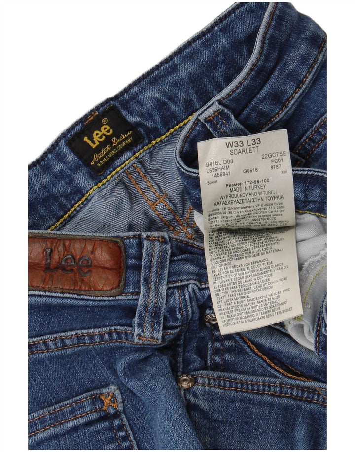LEE Γυναικείο Scarlett Skinny Jeans W33 L30 Blue Cotton