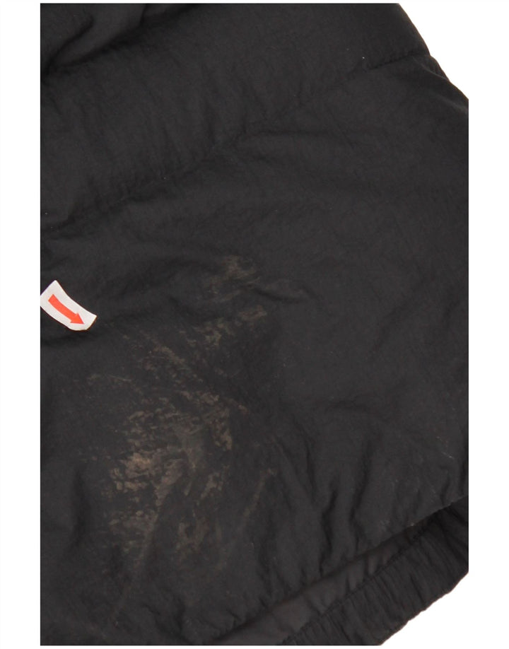 Ανδρικό παλτό Adidas με κουκούλα UK 38 Medium Black Nylon