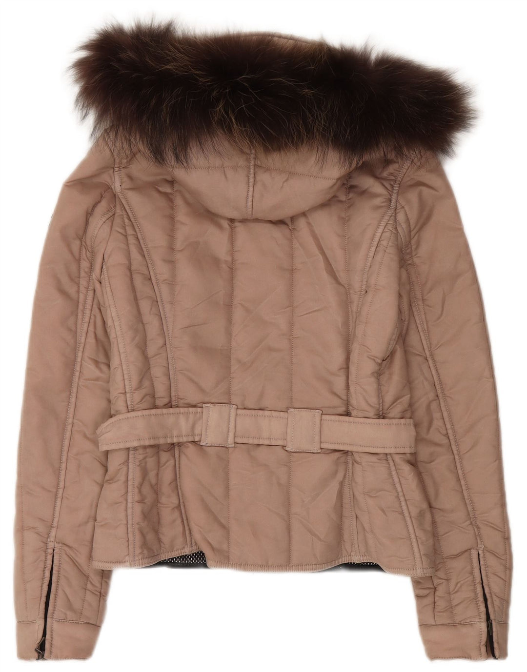 Refrigiwear Γυναικείο μπουφάν με κουκούλα UK 10 Small Beige Polyamide