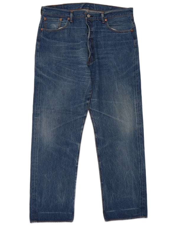 Ανδρικό τζιν Levi's Straight W40 L34 Μπλε βαμβακερό