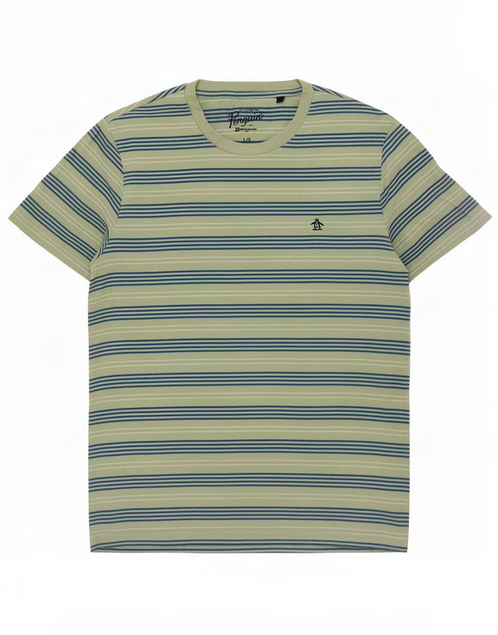 Ανδρικό T-Shirt Penguin Top Μεγάλο Πράσινο Ριγέ