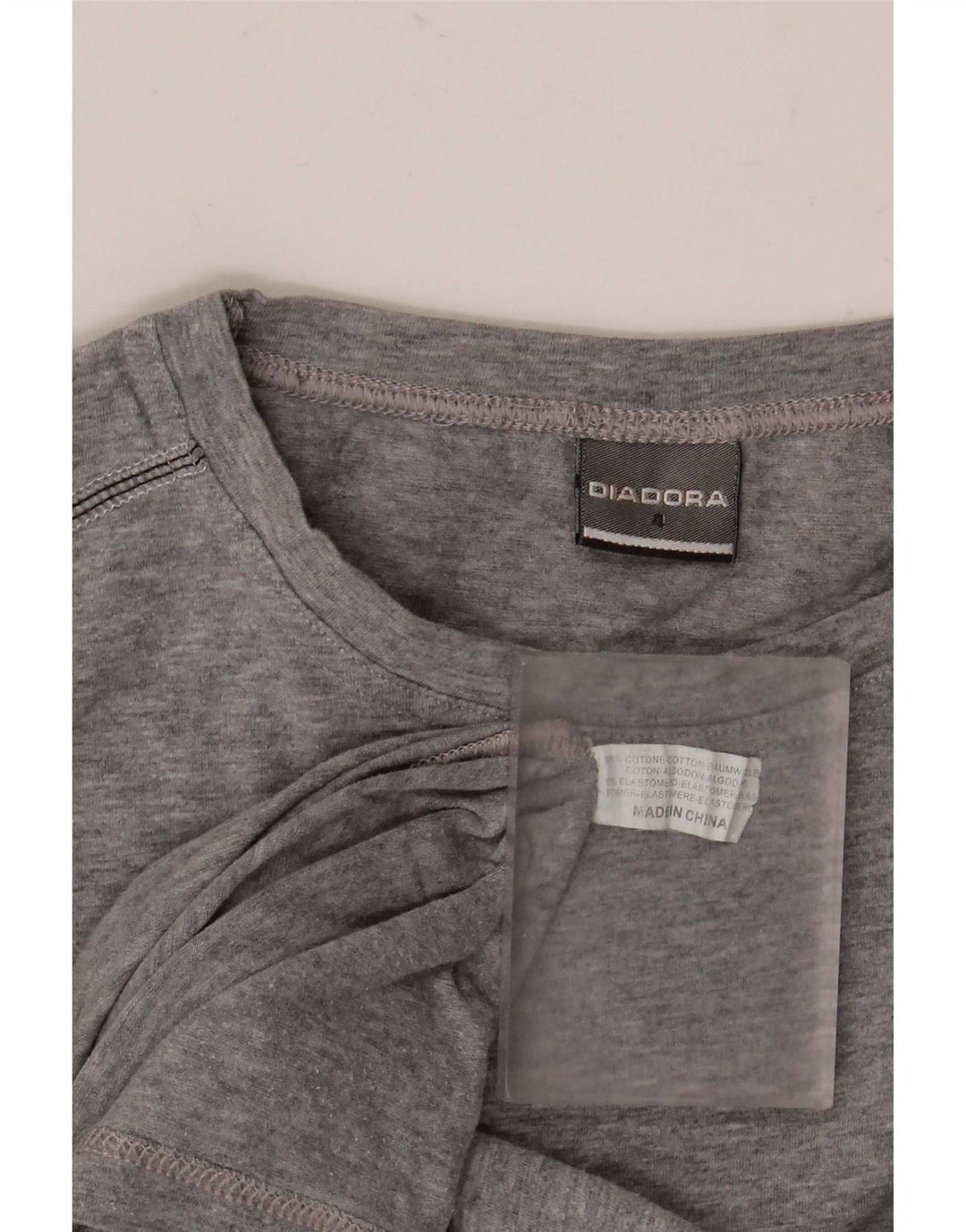 Ανδρικό T-Shirt Diadora Top Βαμβακερό μεσαίο γκρι