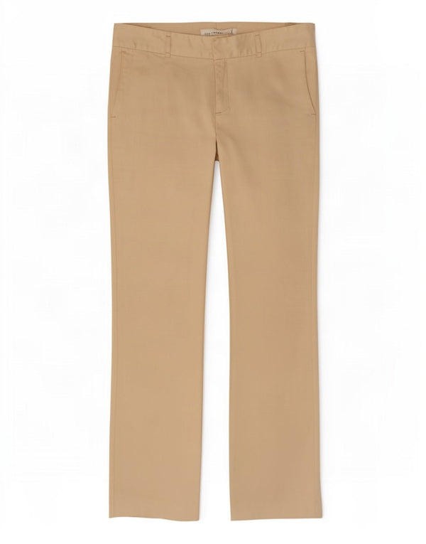Zara Γυναικείο ίσιο παντελόνι Chino EU 42 Large W32 L33 Beige βαμβακερό