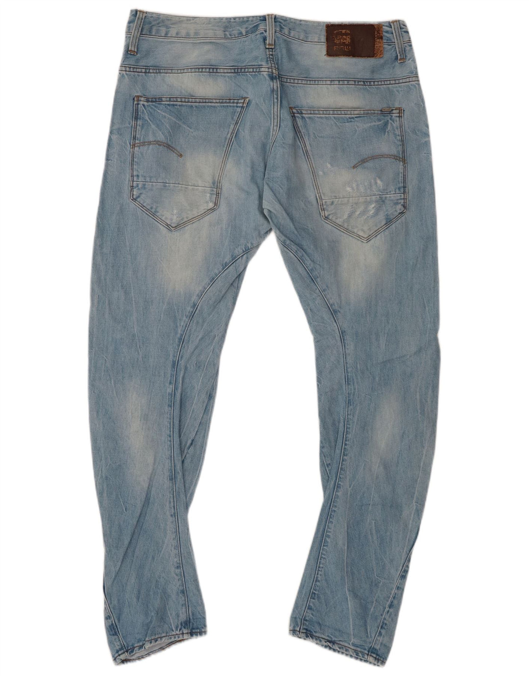 G-STAR Ανδρικά 3D Arc Distressed Banana Slim Jeans W34 L30 Blue Cotton