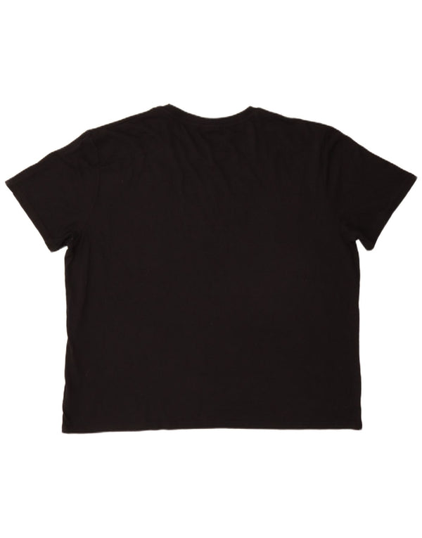 Ανδρικό γραφικό T-Shirt Fila Top 4XL Μαύρο Πολυεστέρα