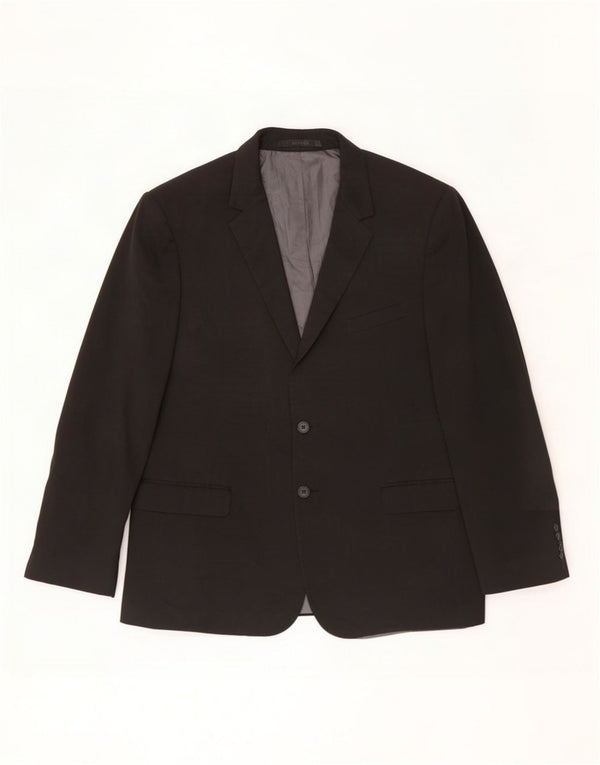 Marks & Spencer Ανδρικό σακάκι blazer 2 κουμπιών UK 44 XL μαύρο πολυεστέρα