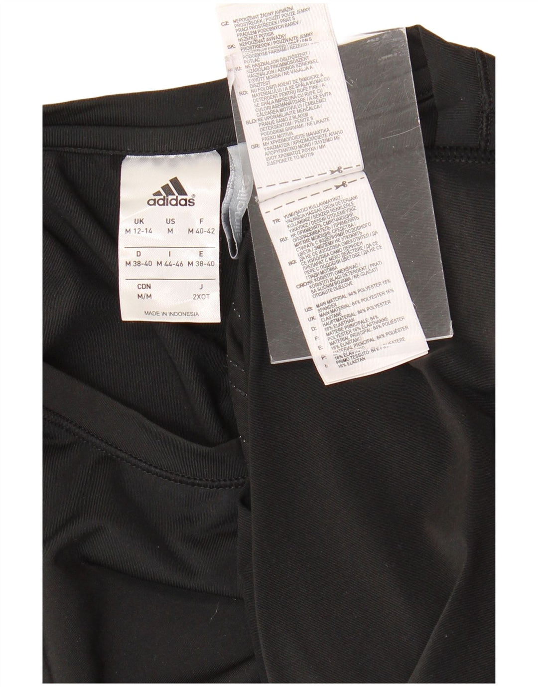 Γυναικείο T-Shirt Climalite ADIDAS Top UK 12/14 Μεσαίο μαύρο πολυεστέρα