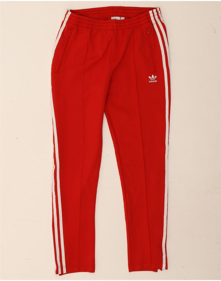Γυναικεία αθλητική φόρμα Adidas Παντελόνι UK 14 Medium Red Polyester