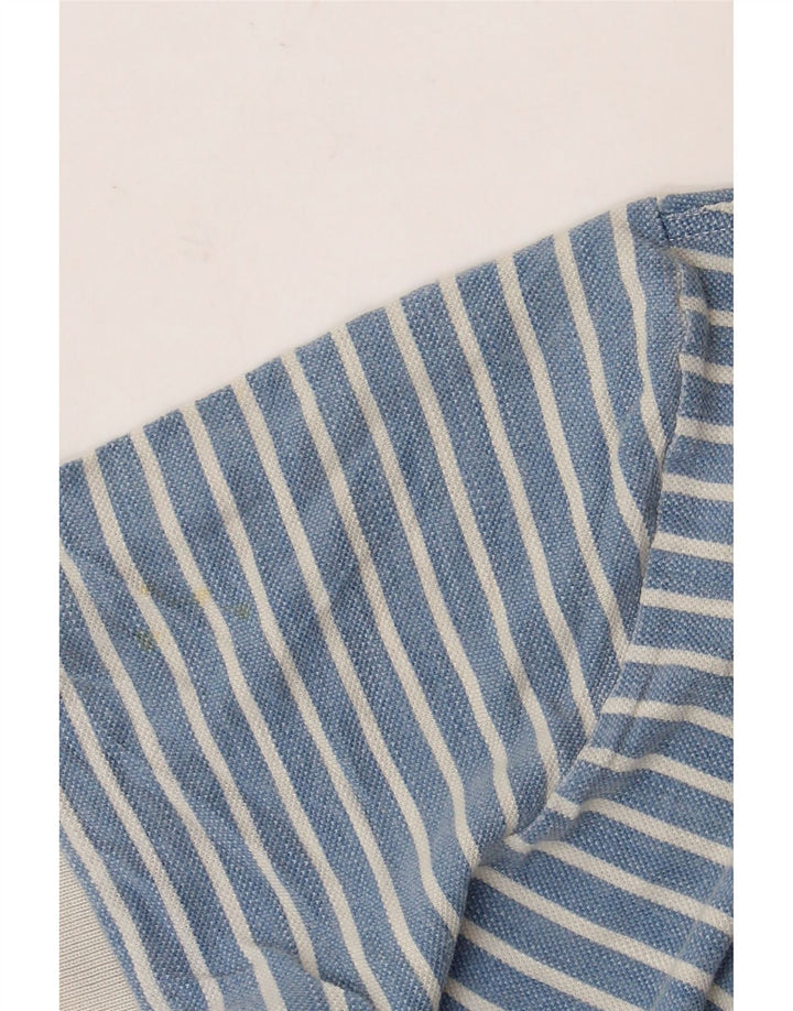 Fred Perry Ανδρικό πουκάμισο πόλο με μεσαίο μπλε βαμβακερό ριγέ