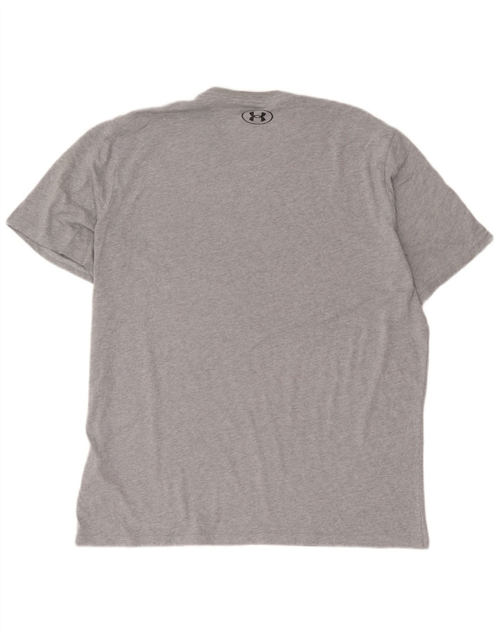Under Armour Ανδρικό T-Shirt Top XL Γκρι βαμβακερό