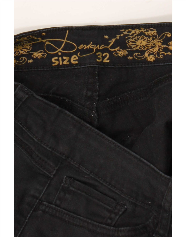 Γυναικείο Skinny Jeans Desigual W32 L32 Black Houndstooth