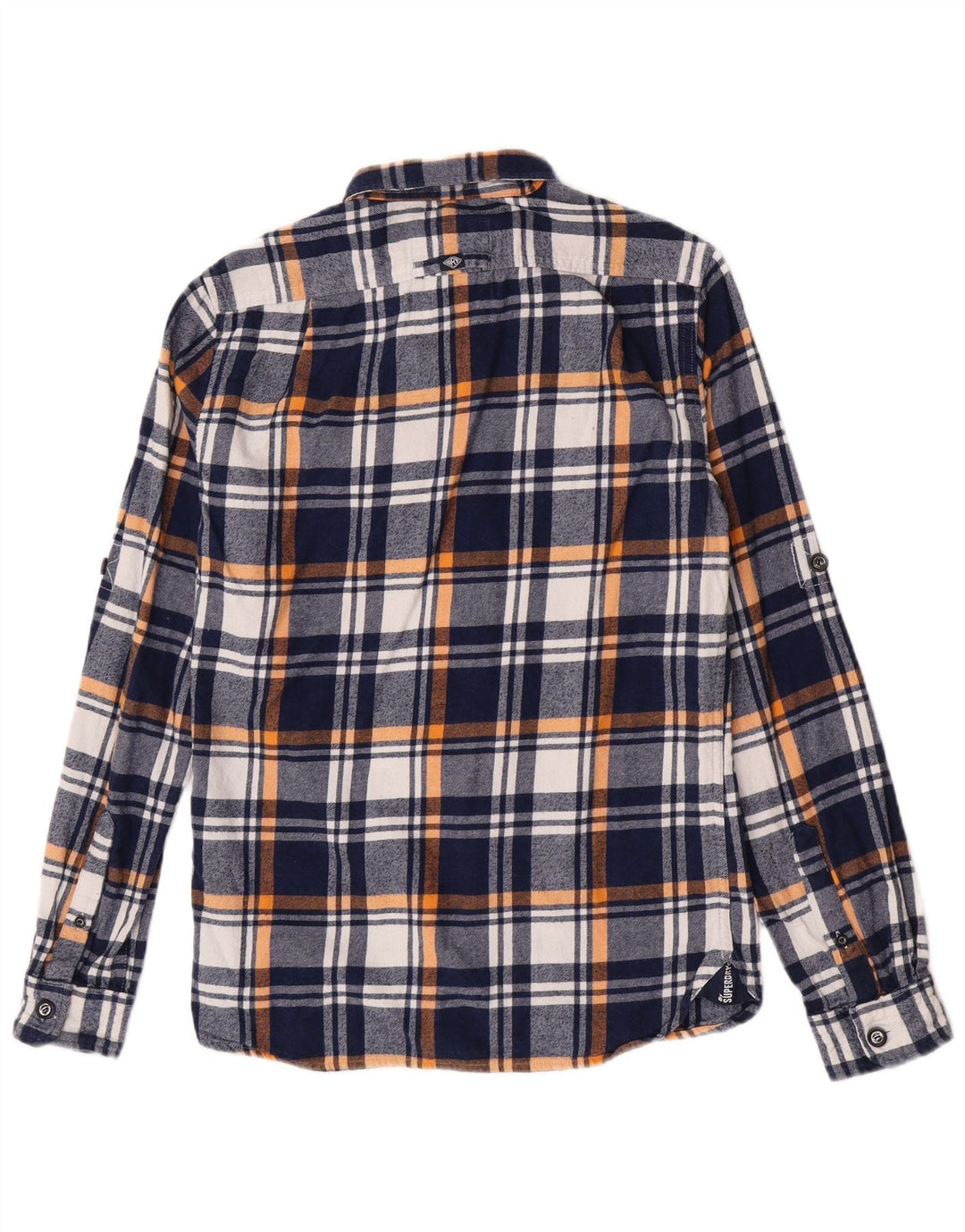 Ανδρικό φανελένιο πουκάμισο Superdry, μεσαίο μπλε ναυτικό, βαμβακερό
