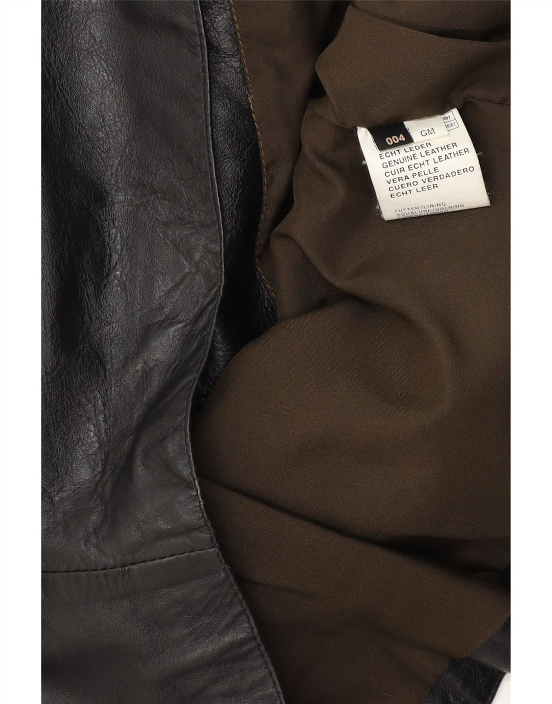 VINTAGE Ανδρικό Δερμάτινο Γιλέκο Μεσαίο Μαύρο Δερμάτινο