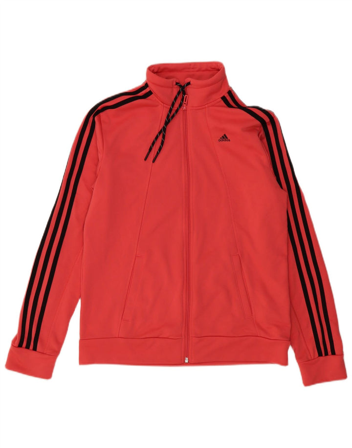 Adidas Γυναικεία φόρμα Climalite Top Jacket UK 16/18 μεγάλο κόκκινο πολυεστέρα
