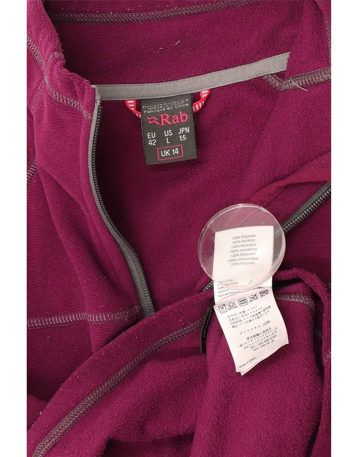 Rab Γυναικεία αθλητική φόρμα Top Jacket UK 14 Large Maroon Polyester