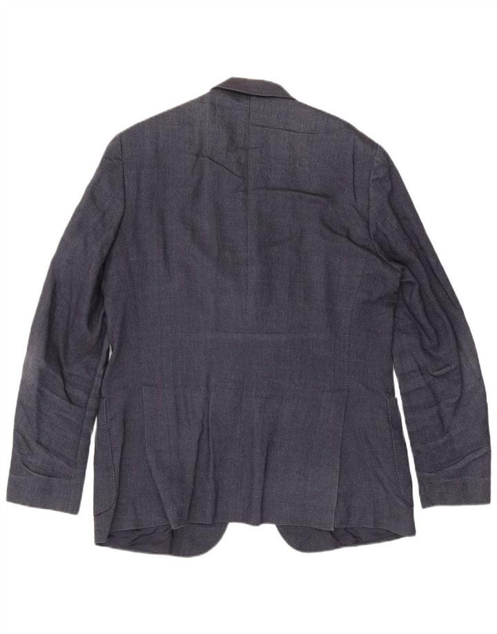 MASSIMO DUTTI Ανδρικό μπουφάν μπλέιζερ EU 54 XL Navy Blue Wool