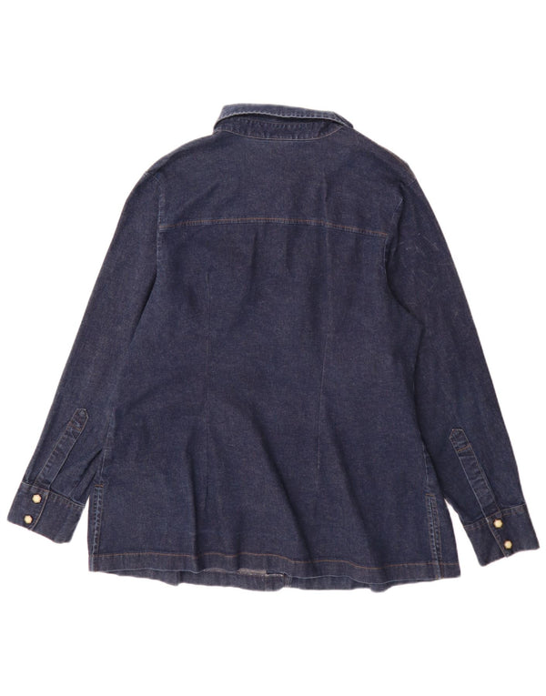 Γυναικείο τζιν πουκάμισο Levi's UK 18 XL Navy Blue Cotton