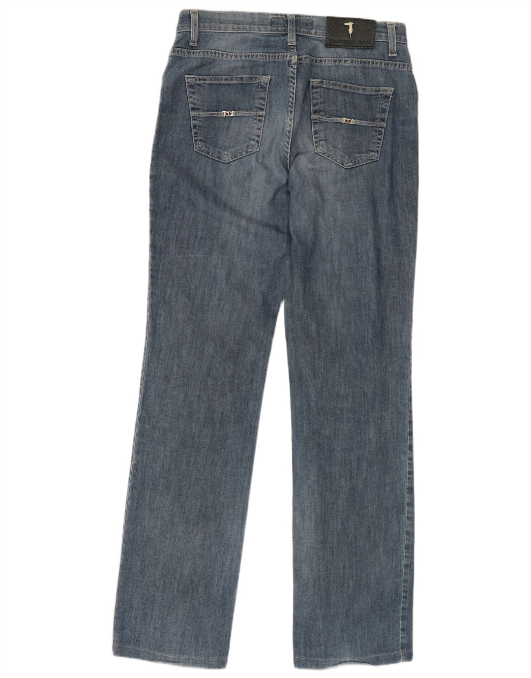 TRUSSARDI Γυναικείο ίσιο τζιν W26 L30 Μπλε βαμβακερό