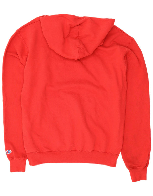 Champion Mens Wisconsin Graphic Hoodie Jumper Μεσαίο κόκκινο βαμβακερό