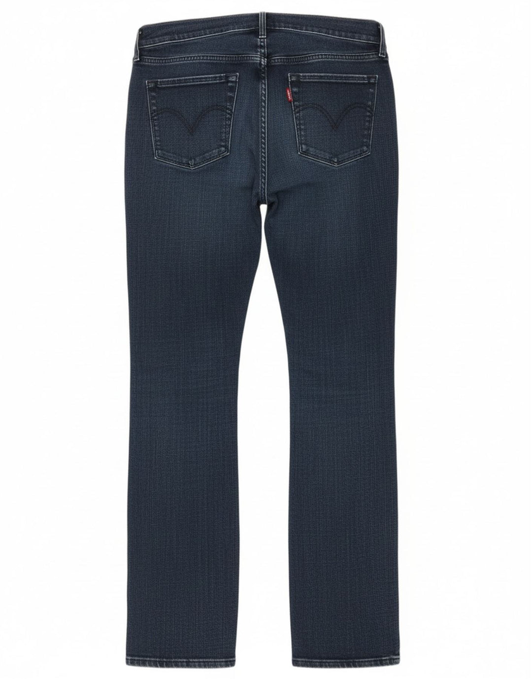 Levi's Womens 505 Straight Jeans W31 L32 Navy Blue Cotton