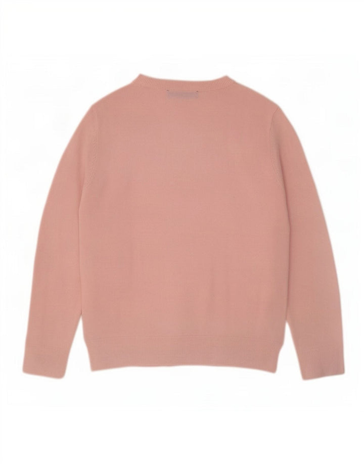 Marks & Spencer Γυναικείο πουλόβερ με λαιμόκοψη UK 12 Medium Pink
