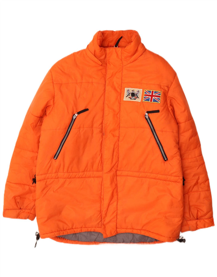 Explorer Ανδρικό γραφικό μπουφάν σκι UK 40 Large Orange