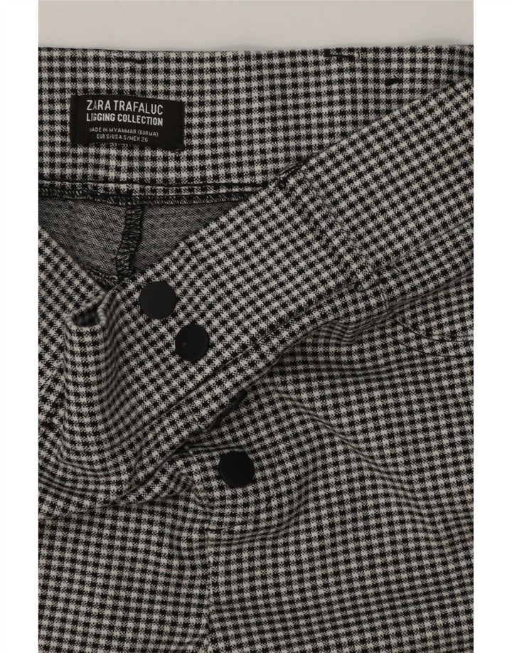 Zara Γυναικεία κολάν Trafaluc UK 8 Small Black Gingham