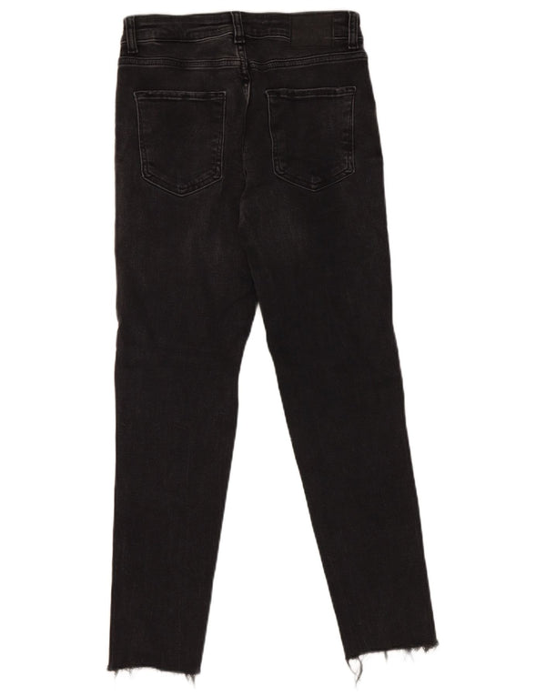 Zara Womens Crop Slim Jeans EU 36 XS W26 L25 Γκρι βαμβακερό