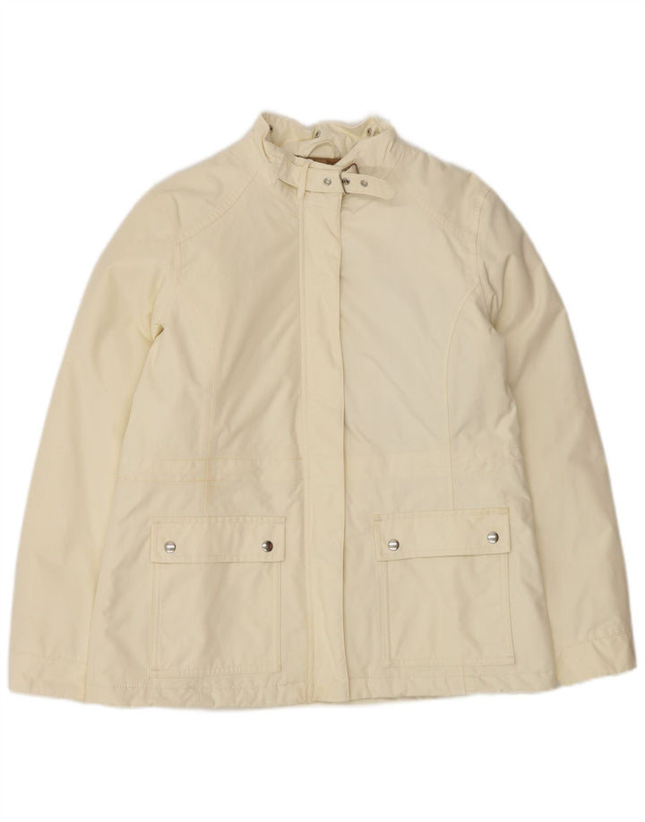 Lands End Γυναικείο Oversized Windbreaker Jacket UK 10 Small Off White Nylon
