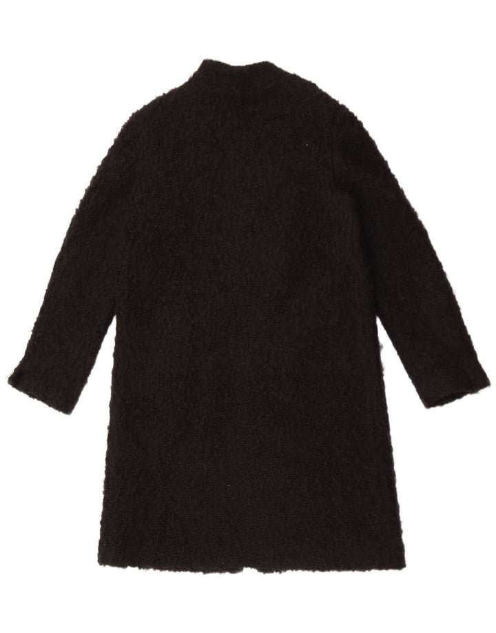 Zara Γυναικείο Teddy Open πανωφόρι UK 14 Medium Black Acrylic