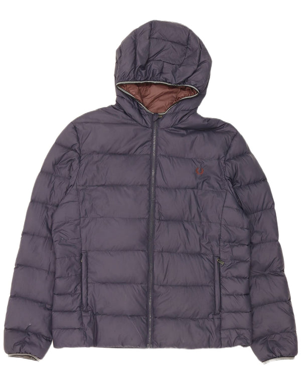 Fred Perry Ανδρικό μπουφάν με κουκούλα UK 44 2XL Navy Blue Nylon