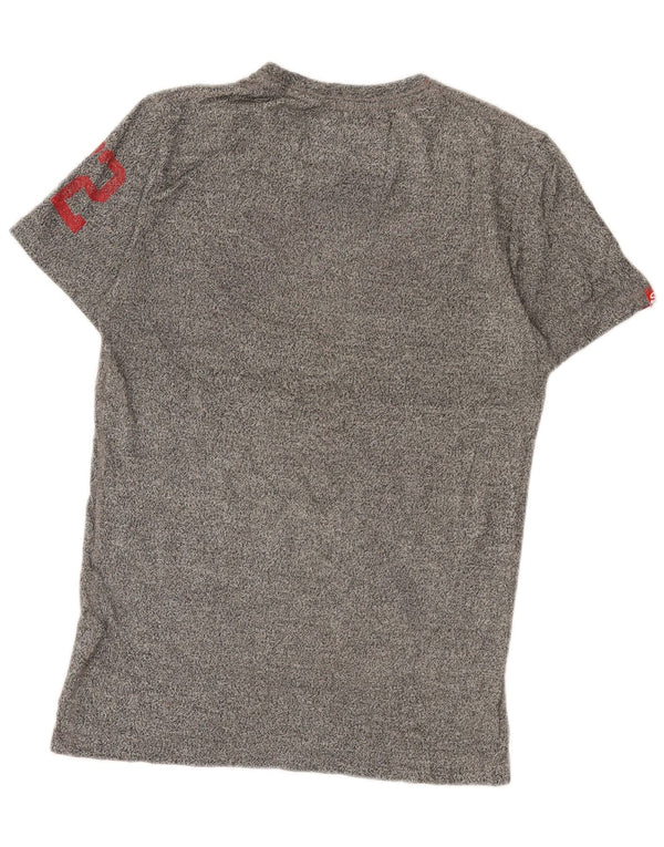 Ανδρικό γραφικό μπλουζάκι Superdry Top Small Gray Flecked Cotton Sports