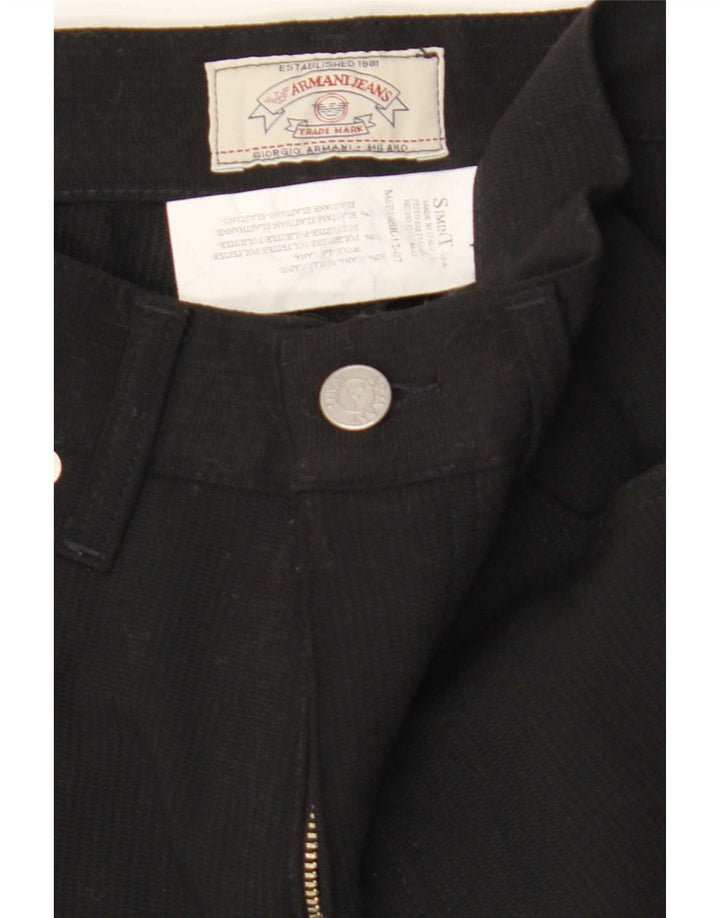 Armani Γυναικείο Slim Casual Παντελόνι W31 L31 Μαύρο Μάλλινο