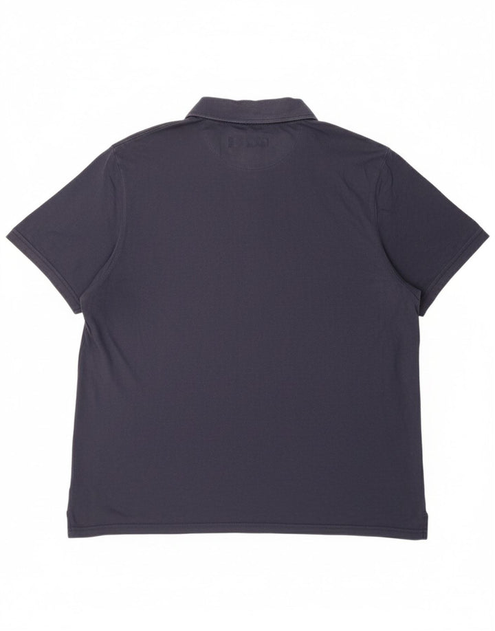 NORTH SAILS Mens Polo Shirt XL Navy Blue Lyocell
