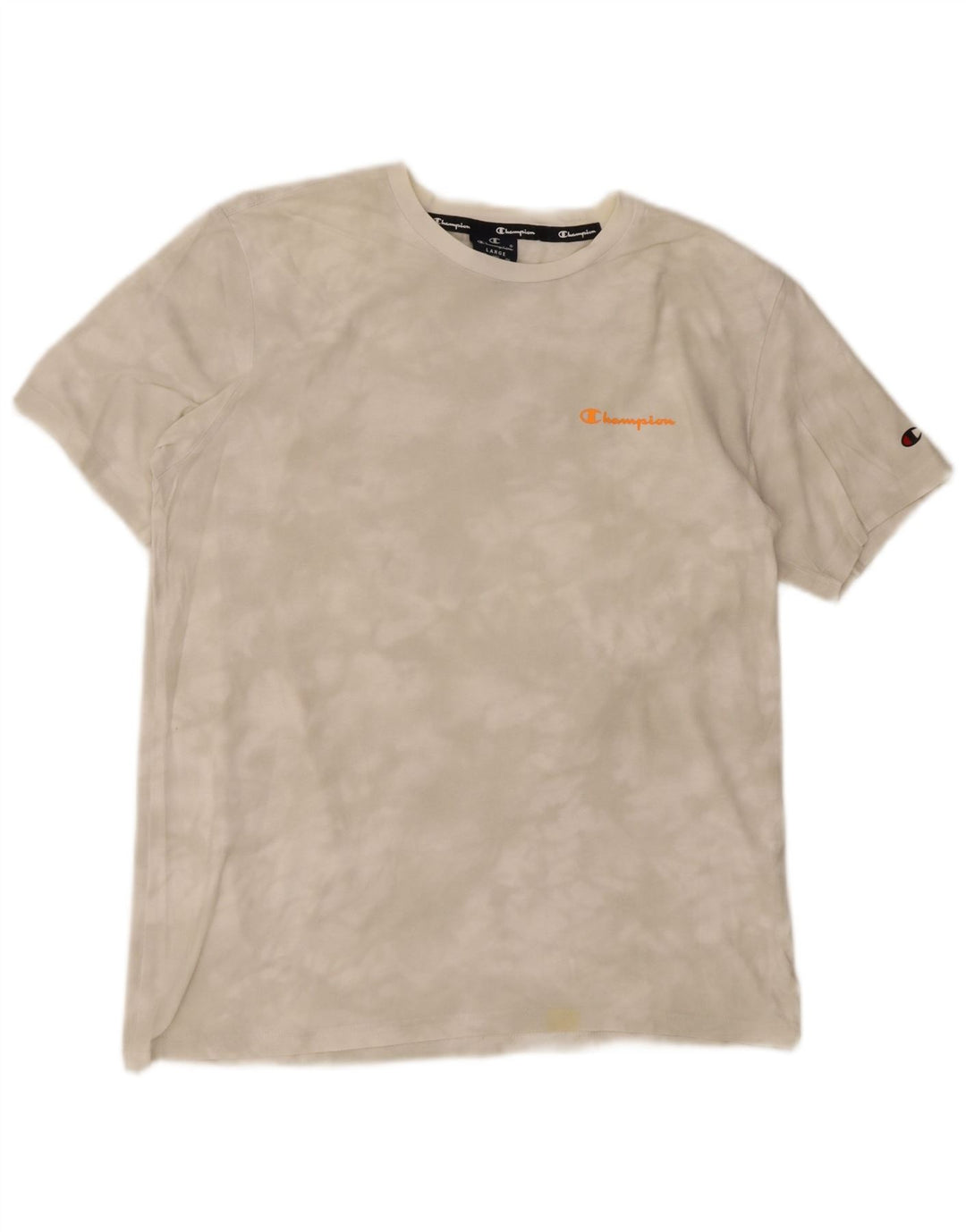 Ανδρικό T-Shirt Champion Top Large White Tie Dye Cotton