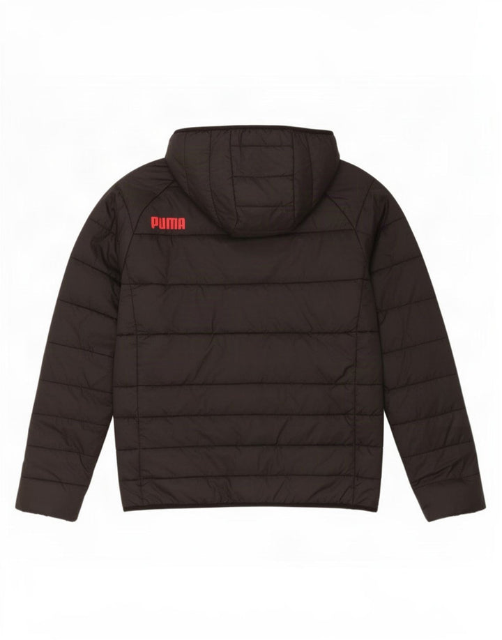 Puma Boys AC Milan Μπουφάν με κουκούλα 13-14 ετών μαύρο πολυεστέρα