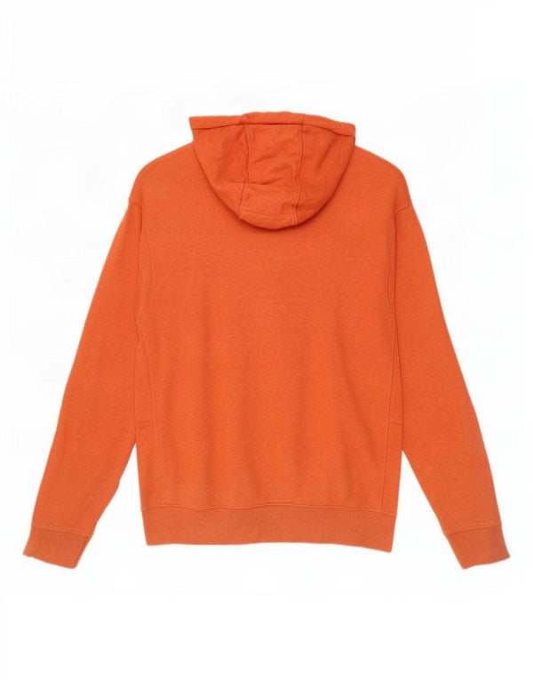 Nike Mens Hoodie Jumper Small Orange Cotton