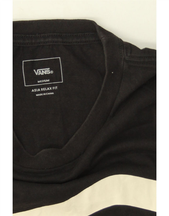 Ανδρικό T-Shirt Vans Relaxed Fit Top Μεσαίο μαύρο χρώμα, βαμβακερό