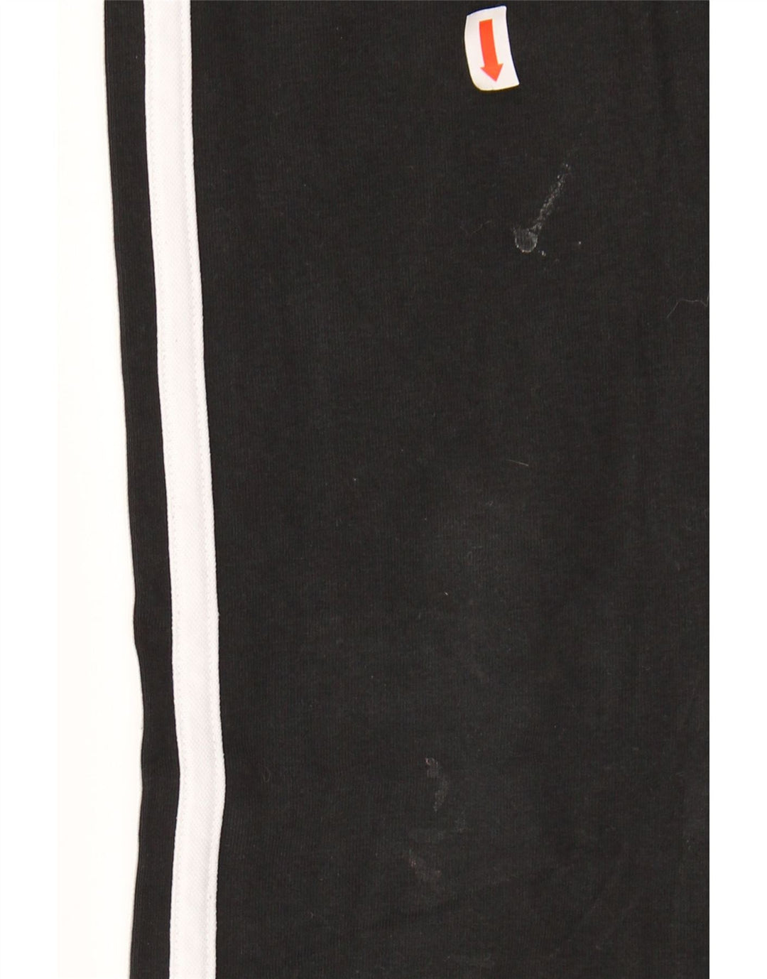 ADIDAS Womens Leggings UK 12/14 Medium  Black Cotton