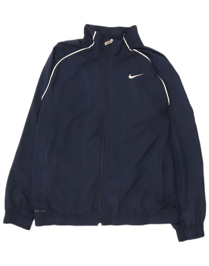 Ανδρική φόρμα Nike Dri Fit Μπουφάν μεσαίου μπλε πολυεστέρα