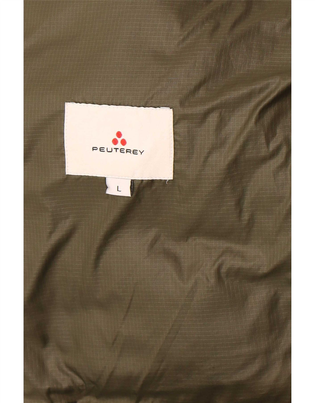 PEUTEREY Γυναικείο μπουφάν με κουκούλα UK 16 Large Khaki Polyamide