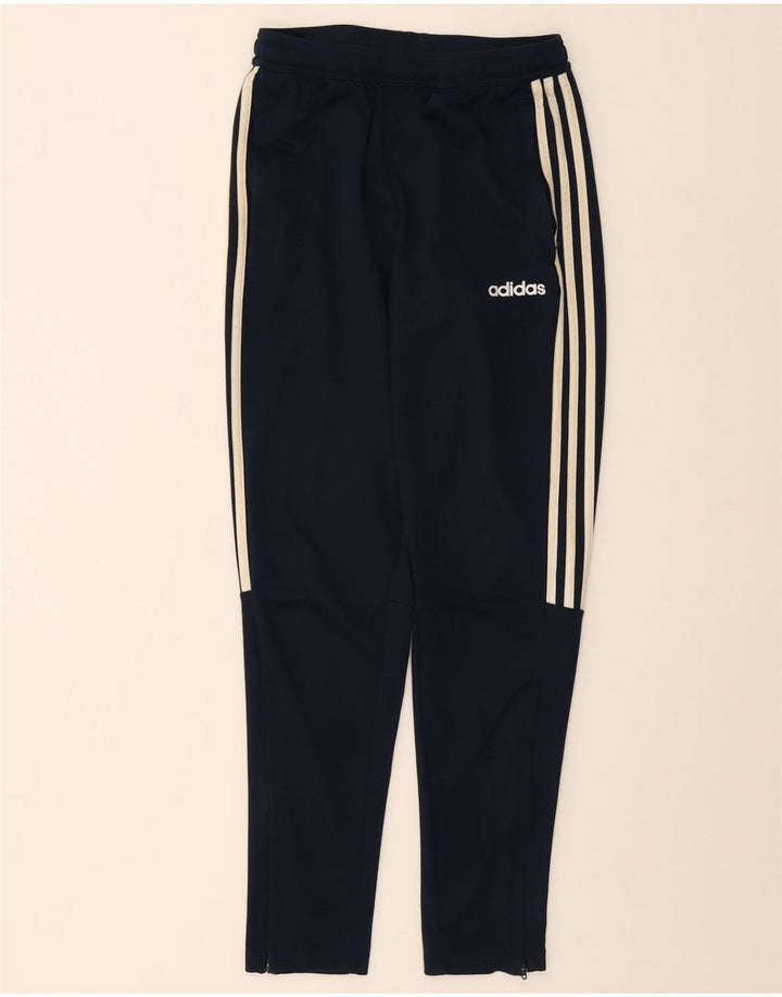 ADIDAS Womens Tracksuit Trousers UK 8 Small  Navy Blue Polyester Vintage Adidas and Second-Hand Adidas from Messina Hembry 