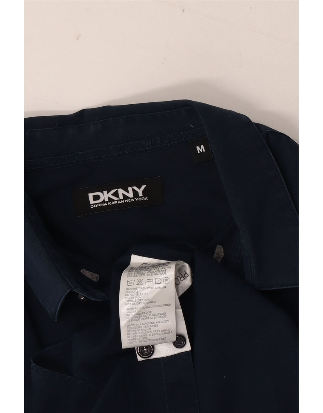 Ανδρικό πουκάμισο DKNY από μεσαίο μπλε βαμβακερό