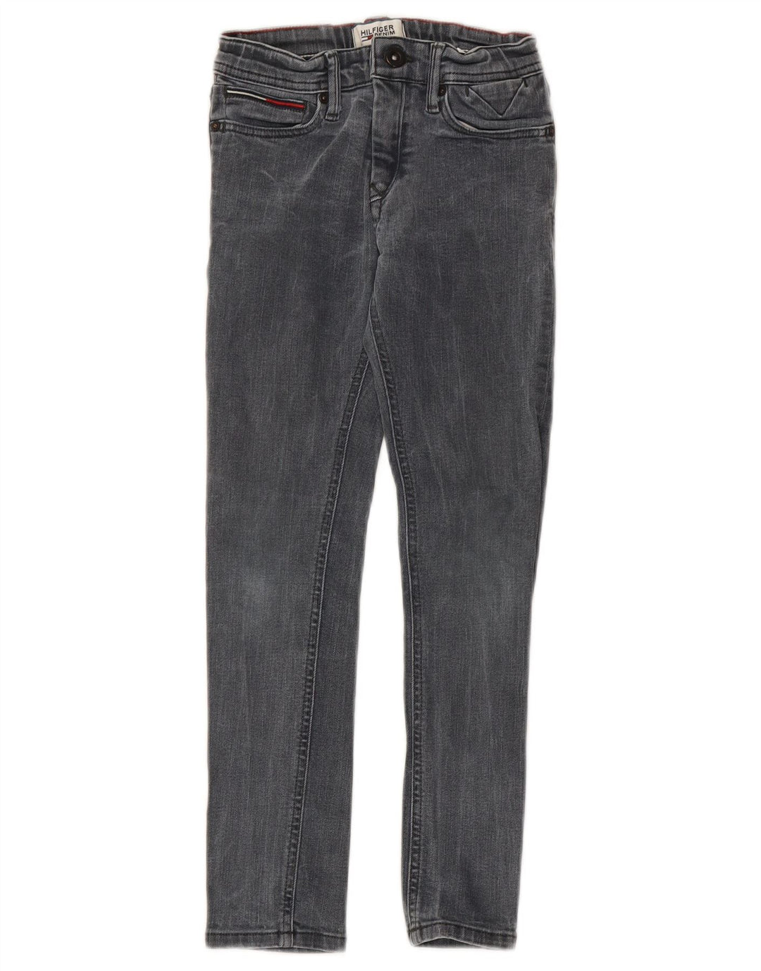 TOMMY HILFIGER Κορίτσια Skinny Jeans 7-8 ετών W20 L22 Γκρι βαμβακερό