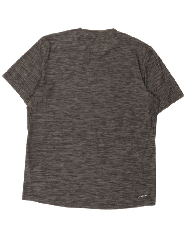 Adidas Ανδρικό T-Shirt Aeroready Top Medium Grey Flecked Polyester