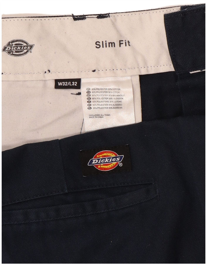 Ανδρικό παντελόνι Chino Dickies Slim Fit W32 L32 Navy Blue Polyester