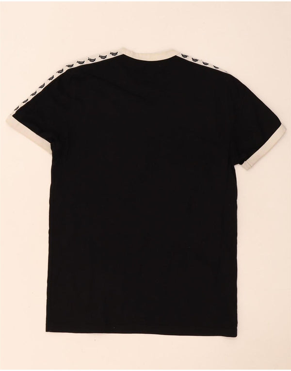 Fred Perry Ανδρικό γραφικό T-Shirt Top XS Μαύρο Colourblock Βαμβακερό