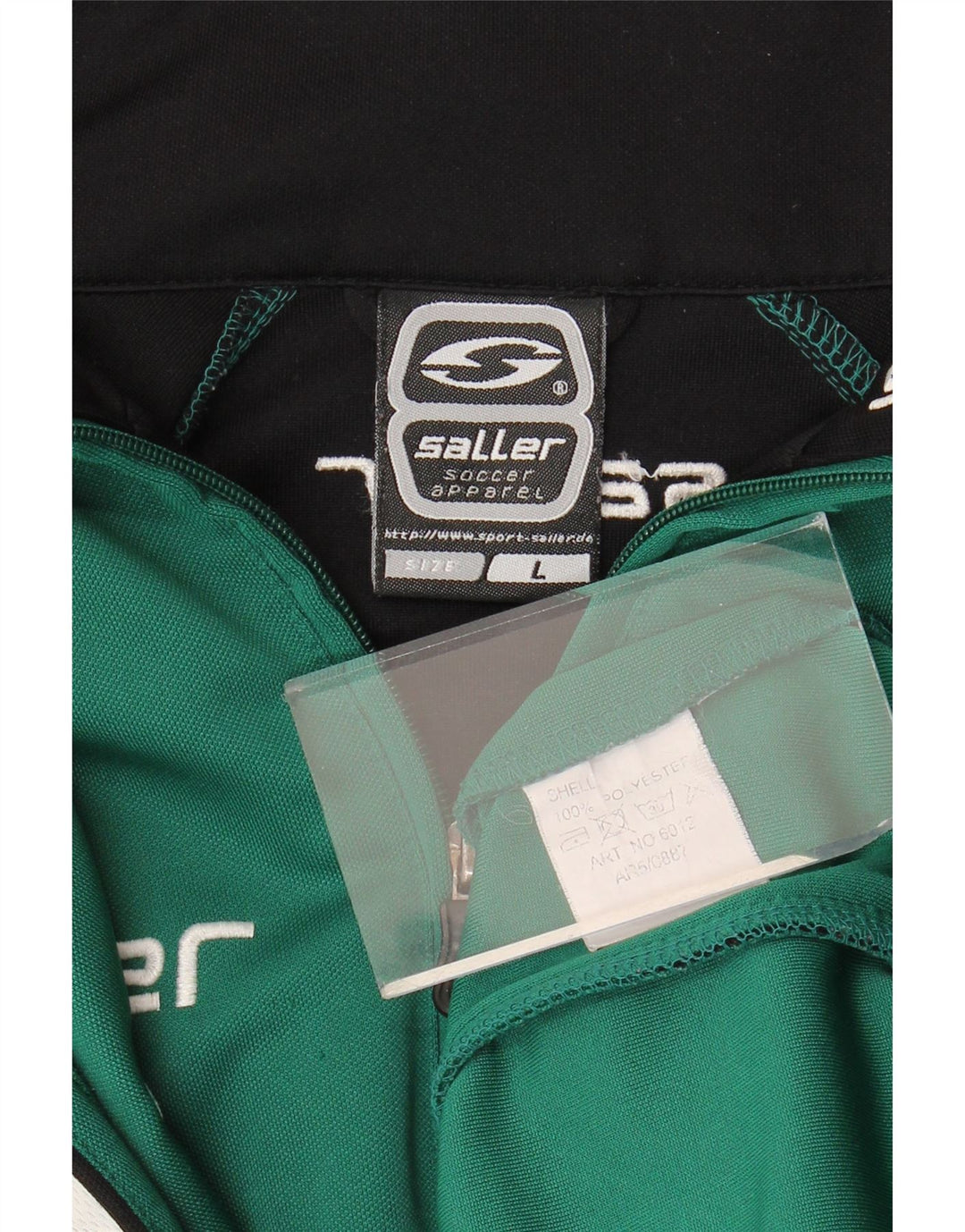 Ανδρική αθλητική φόρμα γραφικών Saller Top Jacket Μεγάλο πράσινο χρώμα από πολυεστέρα