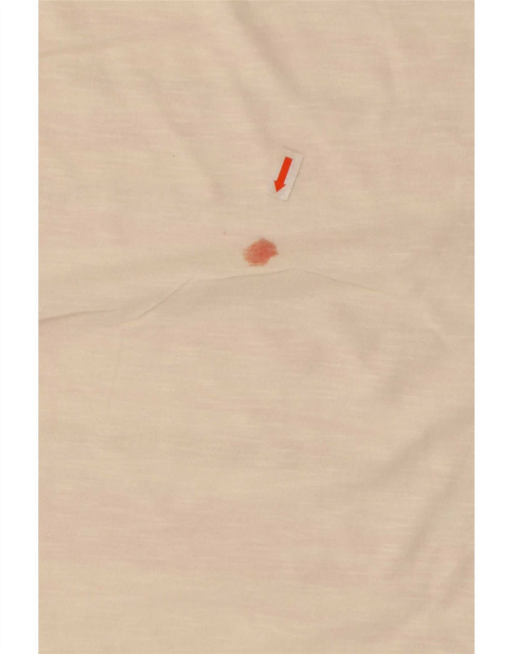 M&Co Γυναικείο T-Shirt Top UK 14 Μεσαίο λευκό ριγέ βαμβακερό