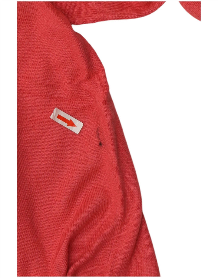 MARKS & SPENCER Γυναικείο πουλόβερ με λαιμόκοψη με V λαιμόκοψη UK 16 μεγάλο ροζ βισκόζη